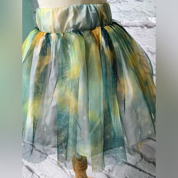 Pippa and Julie girls green tulle tutu new size 4 - Picture 2 of 5